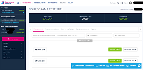 compte bancaire en ligne
