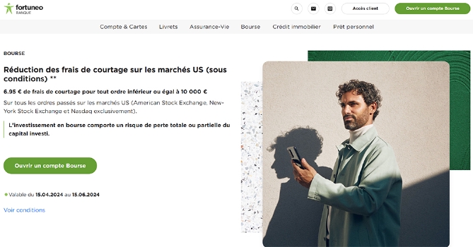Ouvrir un compte bourse avec le parrainage Fortuneo Banque